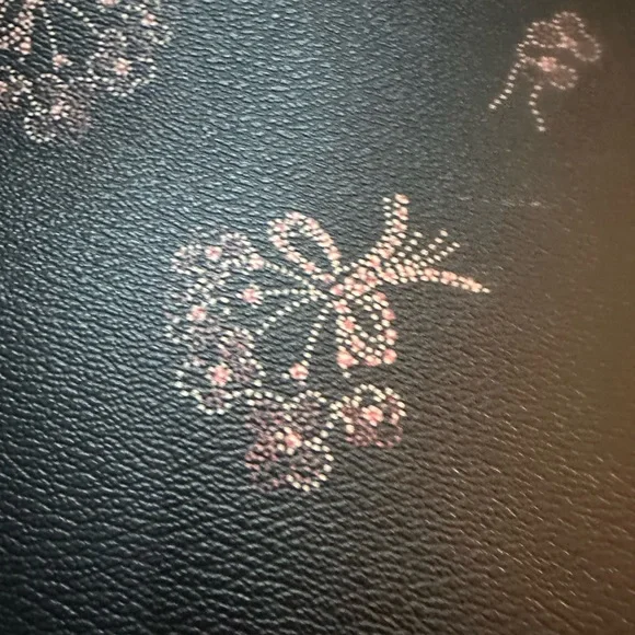 Coach Black Floral Tote Bag + Scarf - Picture 5 of 9